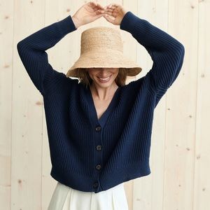 Jenni Kayne Cropped Cotton Cocoon Cardigan